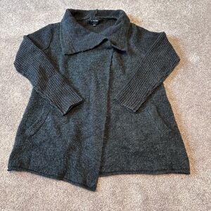 ANTHROPOLOGIE La Fee Verte Gray Cardigan Sweater